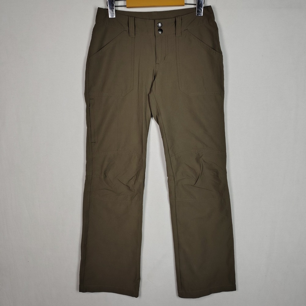 Patagonia Womens Quandary Hiking Pants Brown Stretch Straight Leg Size 0